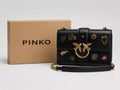 Pinko Love Bag - Black / Gold Charm Edition