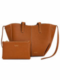 Polène Cyme Bag Textured Cognac