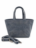 Alexander Wang Punch Mini Tote Bag Denim Blue