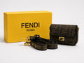 Fendi Baguette Mini Bag - Brown FF Jacquard