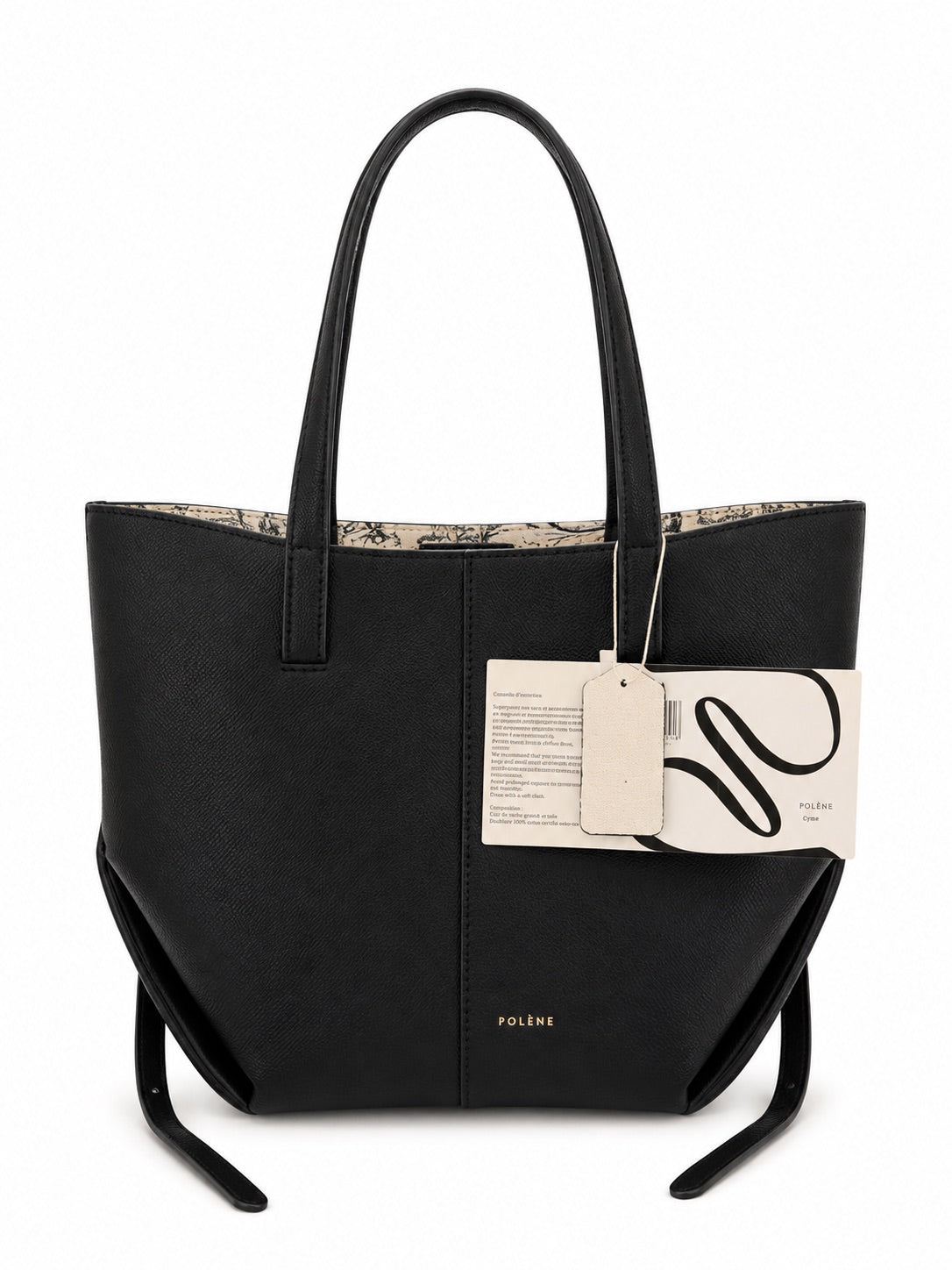 Polène Cyme Bag Textured Black