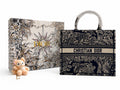 Dior Medium Book Tote With Strap - Navy Toile de Jouy Sauvage