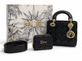 Dior Small Lady Dior Bag - Black Patent Cannage Calfskin