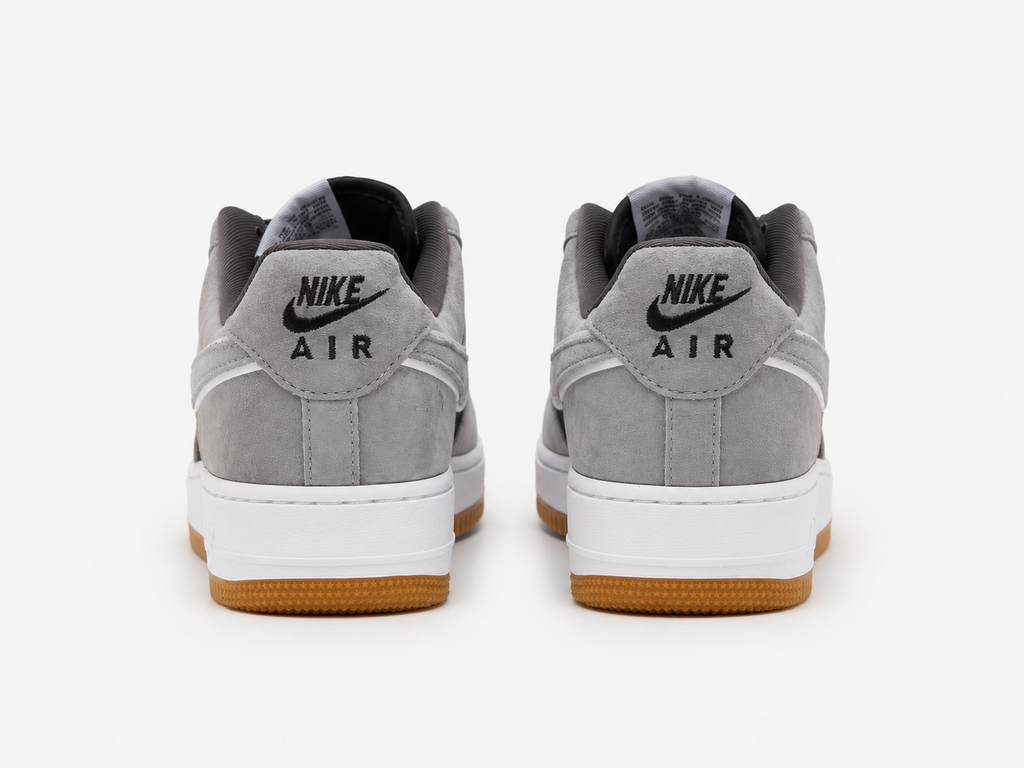 Nike Air Force 1 Low Grey Black Gum Reverse Swoosh