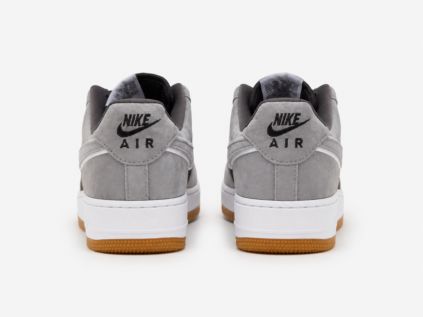 Nike Air Force 1 Low Grey Black Gum Reverse Swoosh