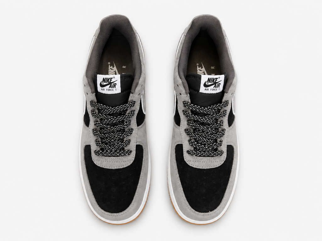 Nike Air Force 1 Low Grey Black Gum Reverse Swoosh