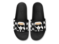 Karl Lagerfeld Ikon Kondo Pool Slides - Black