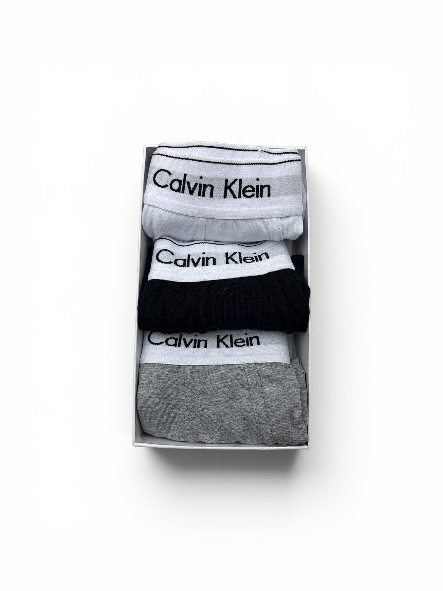 Calvin Klein 3-Pack Boxer Briefs - Black / White / Grey