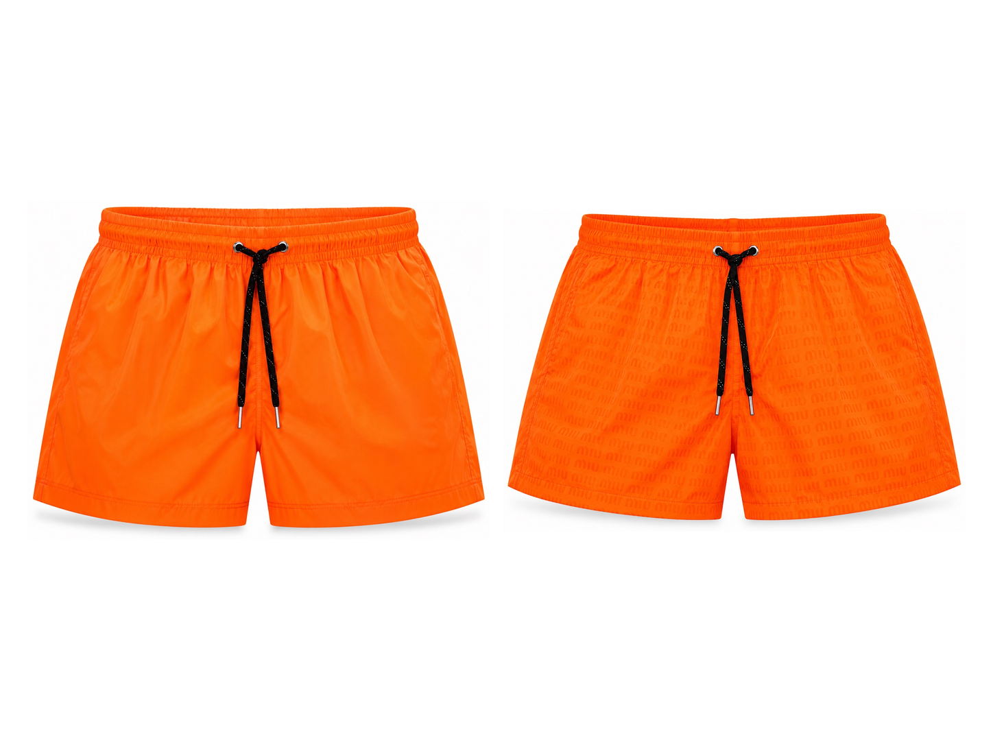 Miu Miu Water-Reactive Swim Shorts - Orange