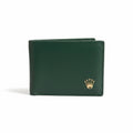 Rolex Green Bifold Wallet With Gold Crown Logo