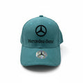 Mercedes-Benz Teal Curved Brim Cap With Black Logo Embroidery