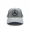 Mercedes-Benz White Curved Brim Cap With Black Star Logo