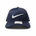 Nike Navy Trucker Cap With Silver Swoosh Logo