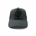 Philipp Plein Black Trucker Cap With Black PP Logo Patch
