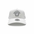 Versace White Trucker Cap With Black Medusa Logo