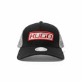 HUGO Black Trucker Cap With Red Logo Patch