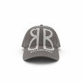 Balenciaga Grey Curved Brim Cap With White BB Logo