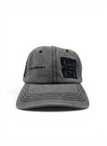 Givenchy Grey Denim Curved Brim Cap With Black Logo Embroidery