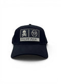 Philipp Plein Black Curved Brim Cap With Logo Patch