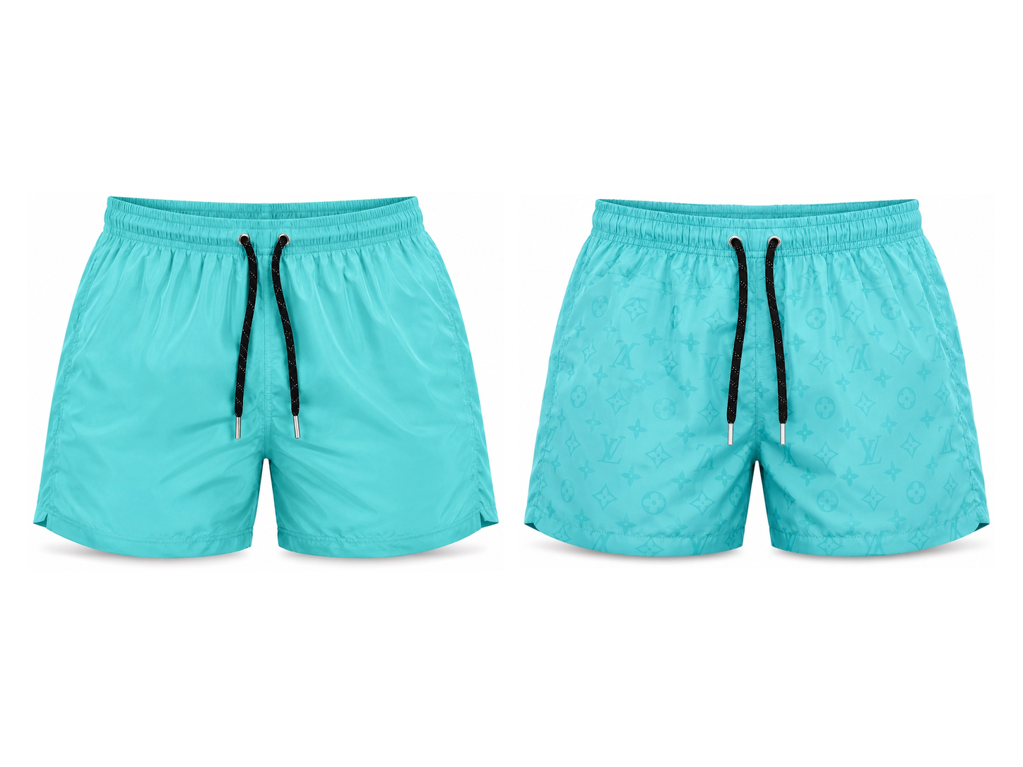 Louis Vuitton Water-Reactive Swim Shorts - Aqua Blue